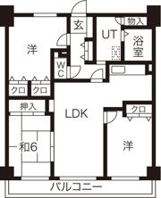 グランドハイリス本山の間取り画像