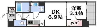 ミラージュパレス難波クルヴァの間取り画像