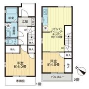 本天沼3丁目テラスハウスの間取り画像