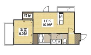 グランディール住吉の間取り画像