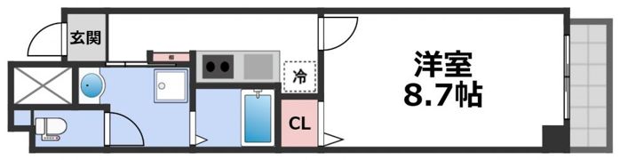 CITY SPIRE上本町の間取り画像