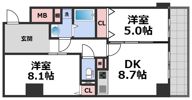 ハイラインⅤの間取り画像