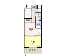COCO中島田の間取り画像