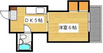 コーポ福島の間取り画像
