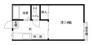 フォーブル旭の間取り画像