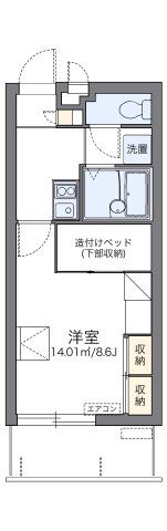 レオパレスウィンドヒルの間取り画像