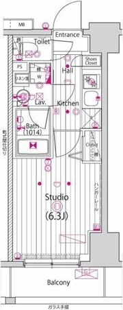 ガーラ・グランディ横濱関内の間取り画像