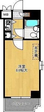 朝日プラザ鍛冶屋町の間取り画像
