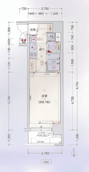 プレサンス東本町VOL2の間取り画像