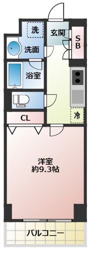 エスリード長堀タワーの間取り画像