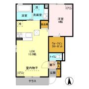 ヒルサイド テラス Cの間取り画像
