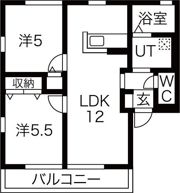 レトアハイムの間取り画像
