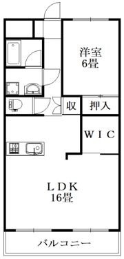 寒香梅ハイツの間取り画像