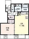 シーザリオ A棟 Aの間取り画像