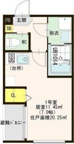 ハーモニーテラス城木町の間取り画像