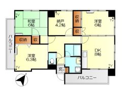 グリーン金剛マンションの間取り画像
