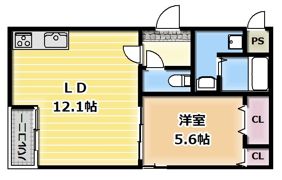 フジパレス畷南野ベータの間取り画像
