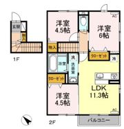 ミルフィールド萩の間取り画像