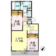 ルクプル A棟の間取り画像