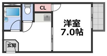 メゾンホワイティの間取り画像