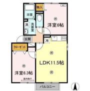 FLOR B棟の間取り画像