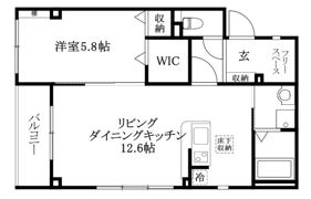 フォブール平和通の間取り画像