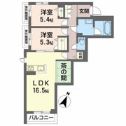 ShaMaison sanyoの間取り画像