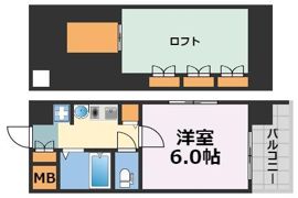 エステムコート梅田茶屋町デュアルスペースの間取り画像
