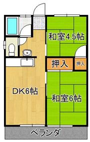 コーポ大江の間取り画像