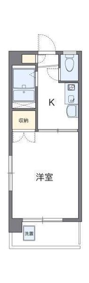 レオパレスエステート千舟の間取り画像