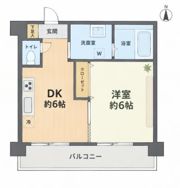 マンション第二明大前の間取り画像