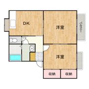 コーポ岩本25の間取り画像