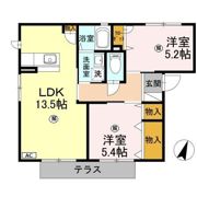 リブェール上野 B棟の間取り画像