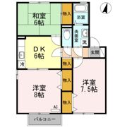 セジュールアサヒ A棟の間取り画像