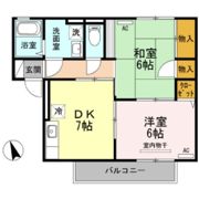 パストラル米原A棟の間取り画像