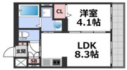 リアライズ長居公園通の間取り画像