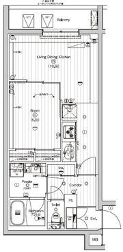(仮称）PREMIUM CUBE東高円寺DEUXの間取り画像