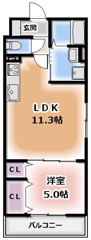 クリエオーレ小路町の間取り画像