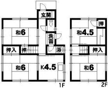 新浜本町戸建の間取り画像