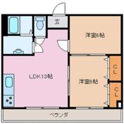 中央ハイツの間取り画像
