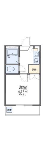 レオパレス中野第6の間取り画像