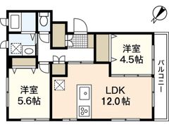 パラティ川内・Nの間取り画像