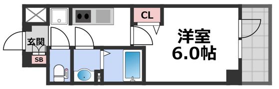 スプランディッド天王寺パークサイドの間取り画像