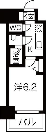メイクスWアート今池Ⅲの間取り画像