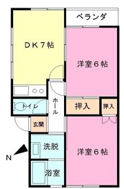 ワコーサンハイムの間取り画像
