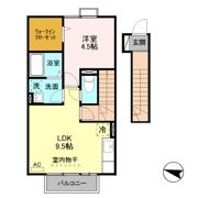 イーストヴィレッジ Aの間取り画像