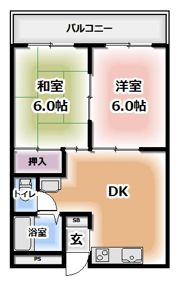 忍ヶ丘グリーンハイツの間取り画像