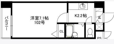 エムアイキャッスルの間取り画像
