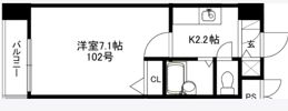 エムアイキャッスルの間取り画像