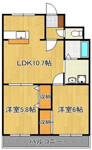 ロワイヤル小倉の間取り画像